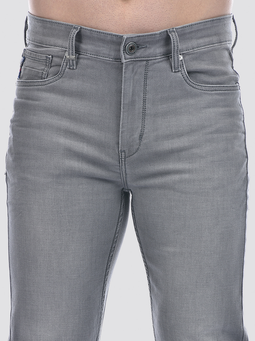 Numero Uno Men Grey Slim Fit Sustainable Jeans